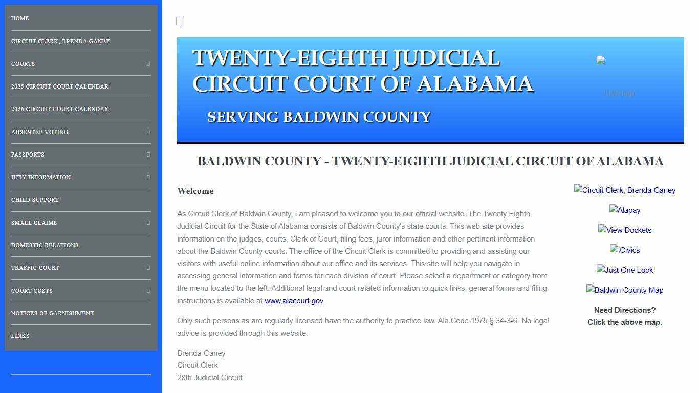 Baldwin County - Twenty-Eighth Circuit Court of Alabama